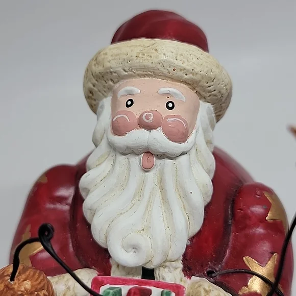 New Christmas Santa Folk Art Figurine - Picture 4 of 13